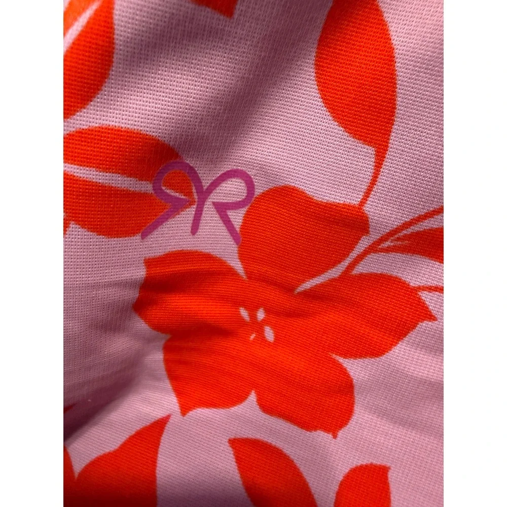 Ruby‎ Ribbon Heritage Cami Purple Orange Floral Lace Trim Shapewear Size 48